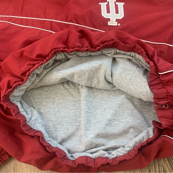 Men's Red Indiana University Sports Pullover Windbreaker Jacket Size XXL - Picture 9 of 11